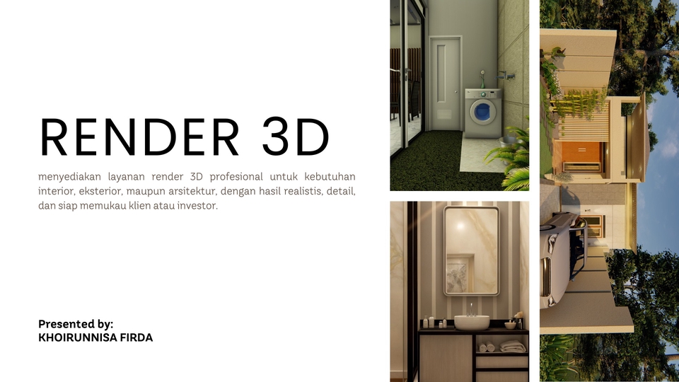 Jasa Desain Interior Kantor / Ruang Kerja - Render Desain 3D (Arsitektural dan Interior Desain )