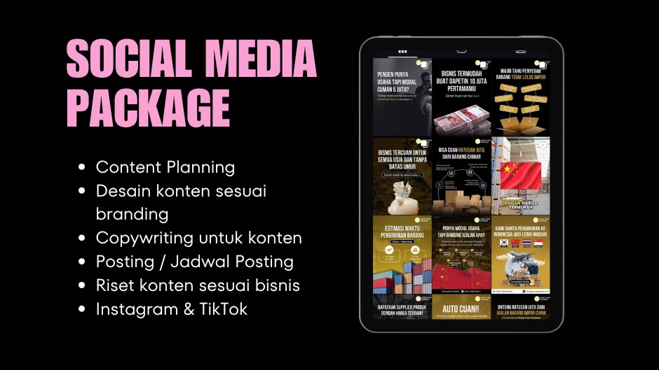 Jasa Social Media Management - Content Creator, Copywriter & Design