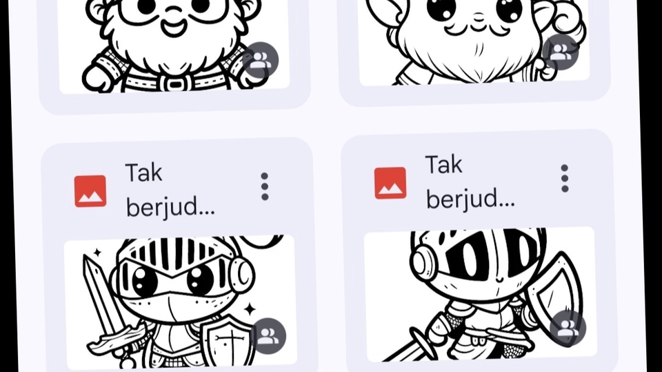 Jasa Gambar Kartun Bergaya Unik dan Personal - Ilustrasi Buku Mewarnai (Line Art) Profesional – Format Siap Pakai