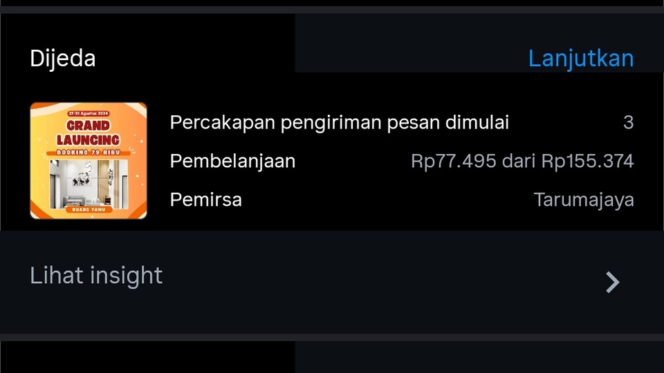 Iklan dari instagram langsung untuk real estate dalam bentuk video