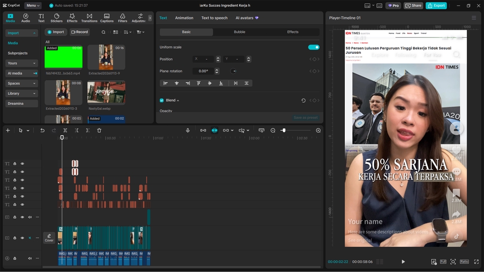 Video Editing - Edit Video Viral Buat Sosial Media | TikTok, Reels, YouTube Shorts | Cepat, Profesional & Engaging - 6