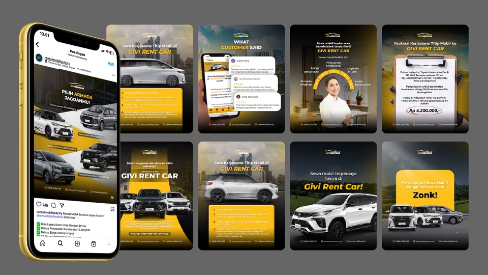 Banner Online - FEED INSTAGRAM SOCIAL MEDIA CONTENT - BANNER - FLYER - PRICELIST - 16