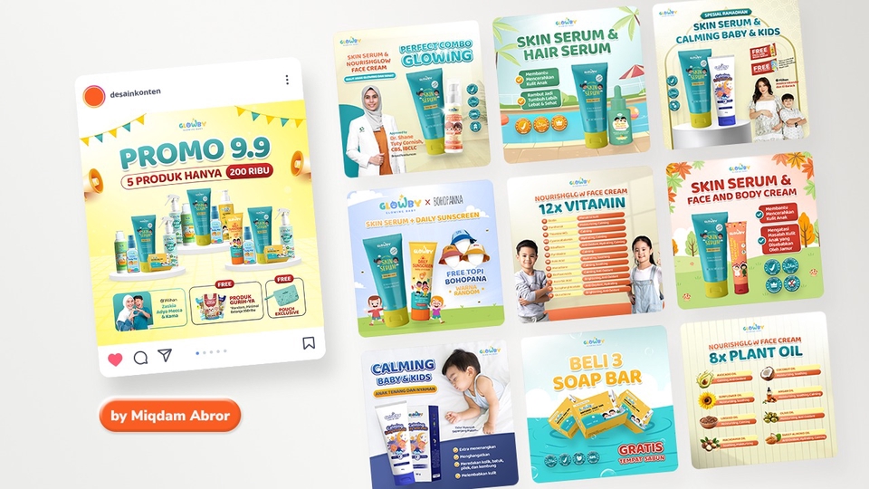 Desain Cover Katalog Produk Marketplace untuk Glowby (Produk Kebutuhan Perawatan Bayi & Anak)