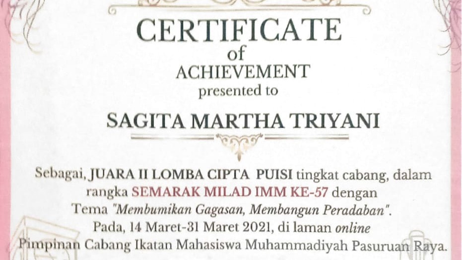 Menerima jasa pembuatan puisi tentang apapun.