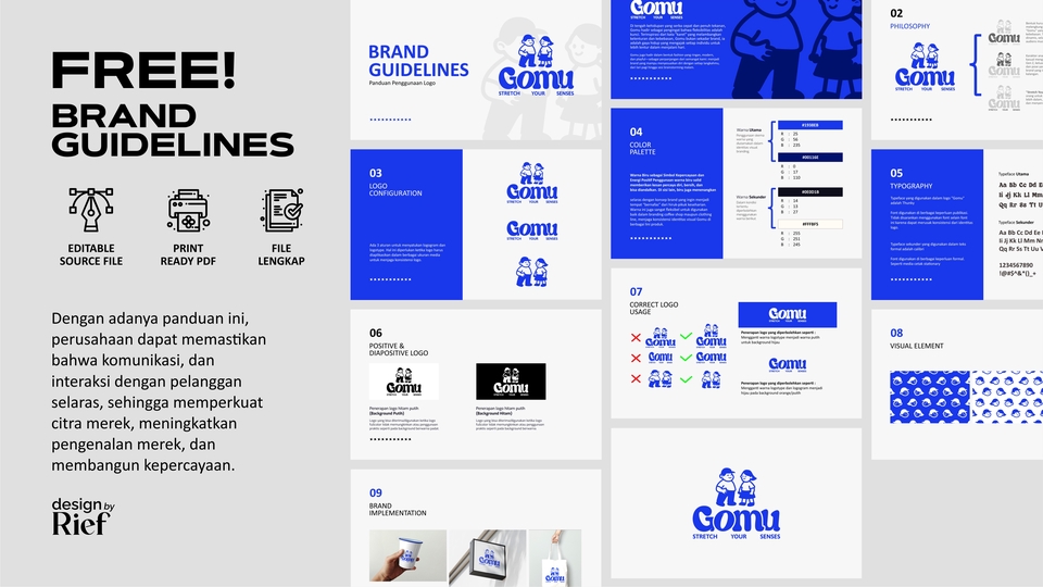 Logo - Desain Logo Professional free Brandguidelines - 2