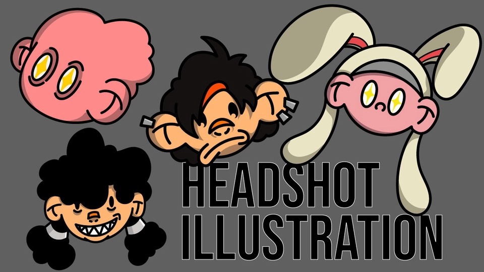 Jasa Desain Maskot dan Karakter Berkualitas - headshot illustration