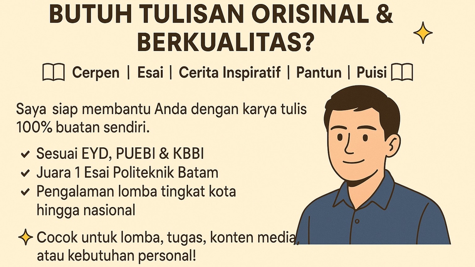 Jasa Penulis Artikel Berkualitas dan Bergaransi - JASA MENULIS KREATIF SESUAI EYD, PUEBI, dan KBBI