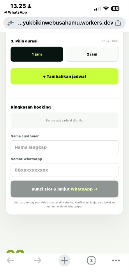 Web Development - Website booking padel dengan jadwal, dashboard admin, dan payment gateway - 5