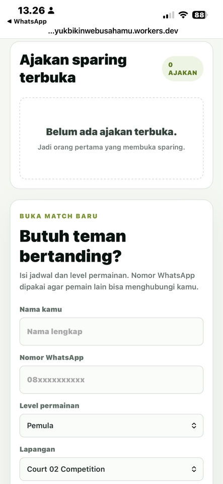 Web Development - Website booking padel dengan jadwal, dashboard admin, dan payment gateway - 6