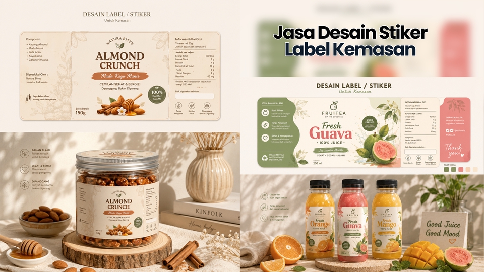 Label & Kemasan - JASA DESAIN STIKER CUSTOM DAN LABEL KEMASAN (SIAP CETAK & FREE REVISI) - 4