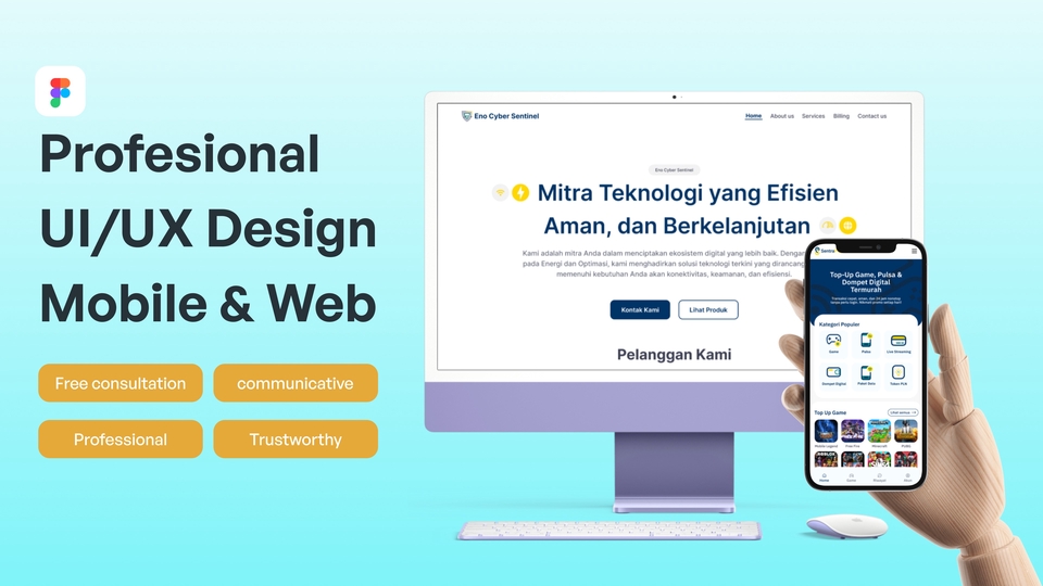 Jasa UI/UX Designe profesional / Design web / Design mobile / Termurah dan terpercaya