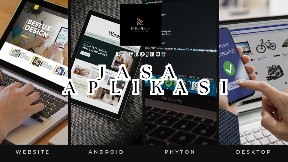 Jasa Pembuatan Aplikasi Web / Android / Phyton / Media Pembelajaran / Desktop