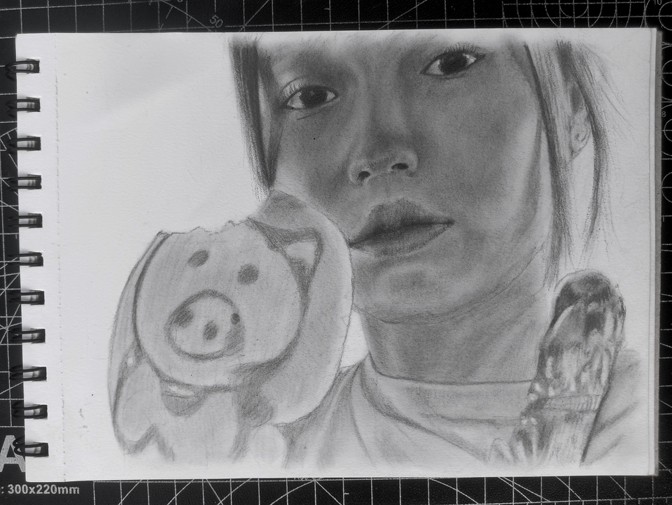 Gambar Potret - gambar wajah custom A5 handmade - 2