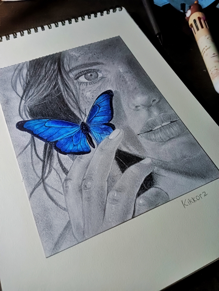 Gambar Potret - gambar wajah custom A5 handmade - 5