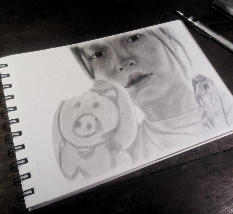 Gambar Potret - gambar wajah custom A5 handmade - 3