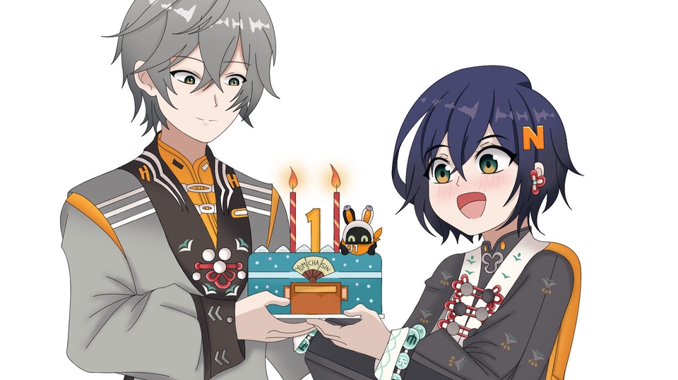 Jasa Pembuatan Karakter VTuber Profesional dan Terpercaya - Desain Gambar Karakter (Adobe photoshop)