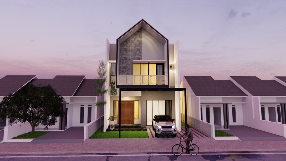 3D & Perspektif - Design 3D & Rendering Exterior (REVISI SEPUASNYA) - 9