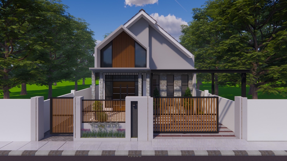 3D & Perspektif - Design 3D & Rendering Exterior (REVISI SEPUASNYA) - 7