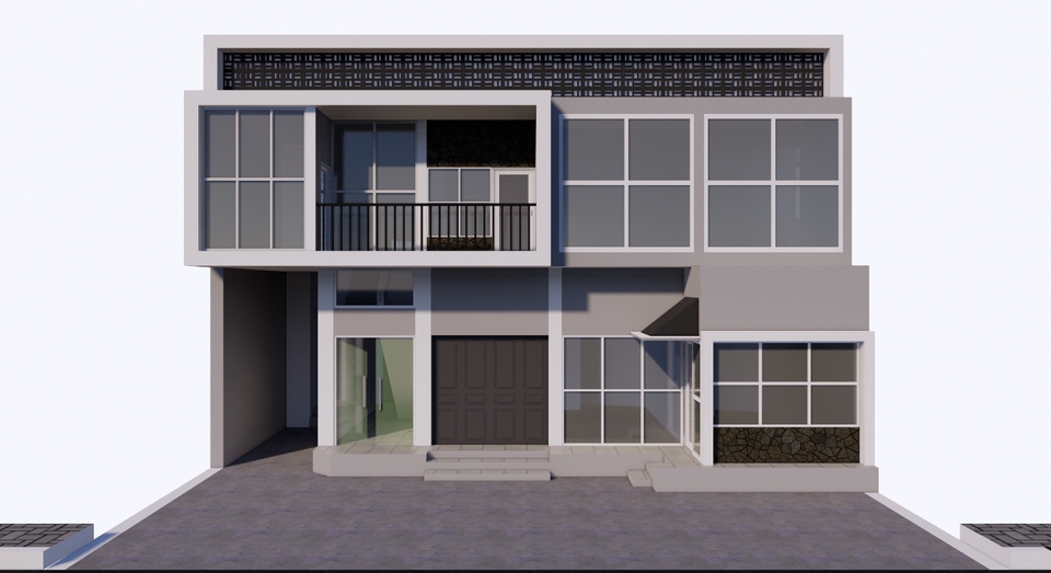 3D & Perspektif - Design 3D & Rendering Exterior (REVISI SEPUASNYA) - 4
