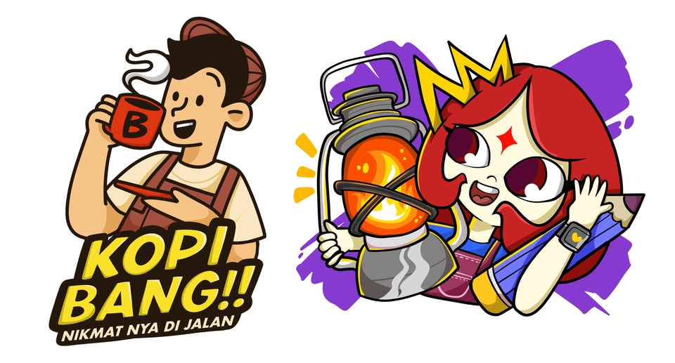 Stiker LINE - Desain Stiker Digital Lucu untuk Keperluan Produk Anda (Stiker Whatsapp, Line Chat, Streaming, dll) - 7