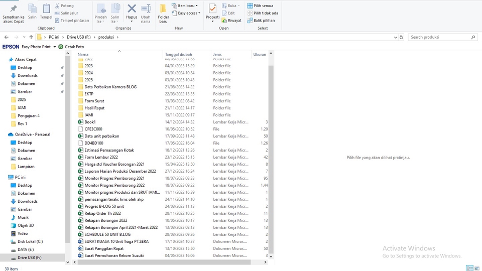 Jasa Pembuatan Database / Desain Database - Contoh Inputan Pekerjaan yang biasa saya kerjakan
