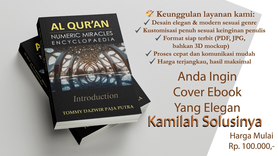 Jasa Gambar 3D Arsitektur dan Produk Visual - Jasa Pembuatan Cover Ebook