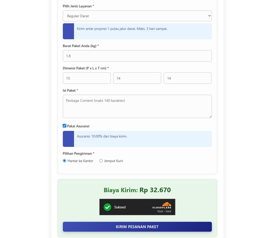 kirim paket