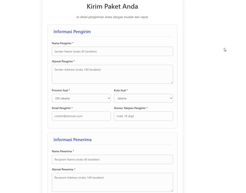 kirim paket