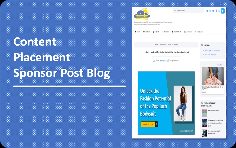 Content Placement Unlock the Fashion Potential of the Popilush Bodysuit dari luar negri