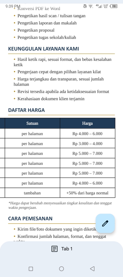 Pengetikan Umum - JASA PENGETIKAN & PENGOLAHAN DOKUMEN - 4