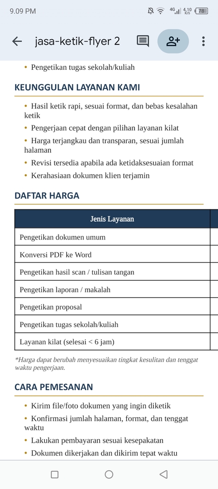 Pengetikan Umum - JASA PENGETIKAN & PENGOLAHAN DOKUMEN - 3