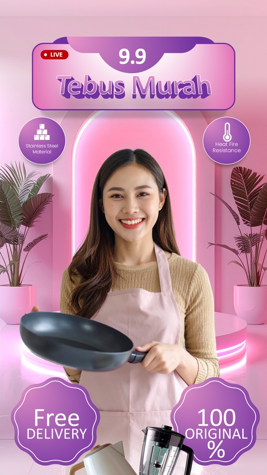Banner Online - jasa pembuatan template Live Streaming (Marketplace & Social Media) - 2
