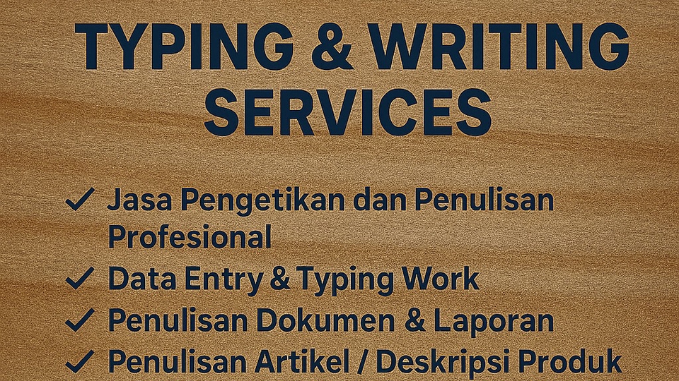 TYPING/WRITING SERVICES
