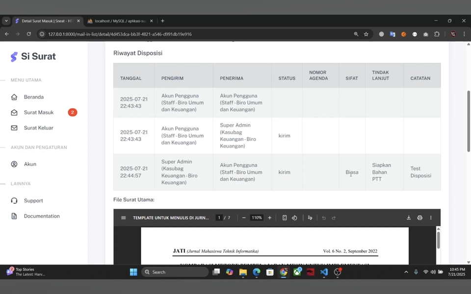 Web Development - Aplikasi Surat Berbasis Web - 6