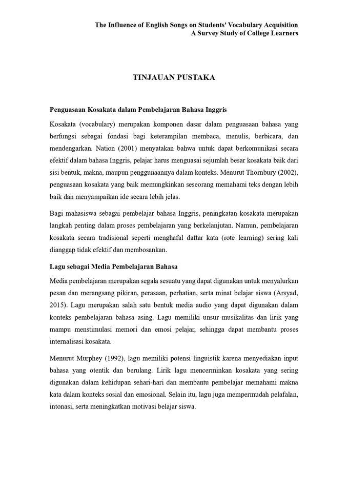 Jasa Lainnya -  Jasa Penulisan | Makalah | Jurnal | Karya Tulis Ilmiah Mahasiswa | — Mulai Rp40rb - 11