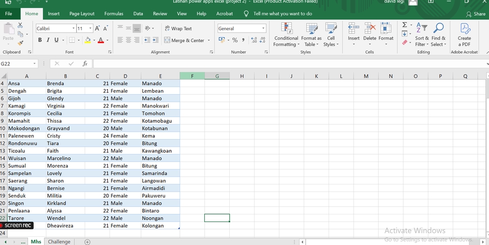 data entry
