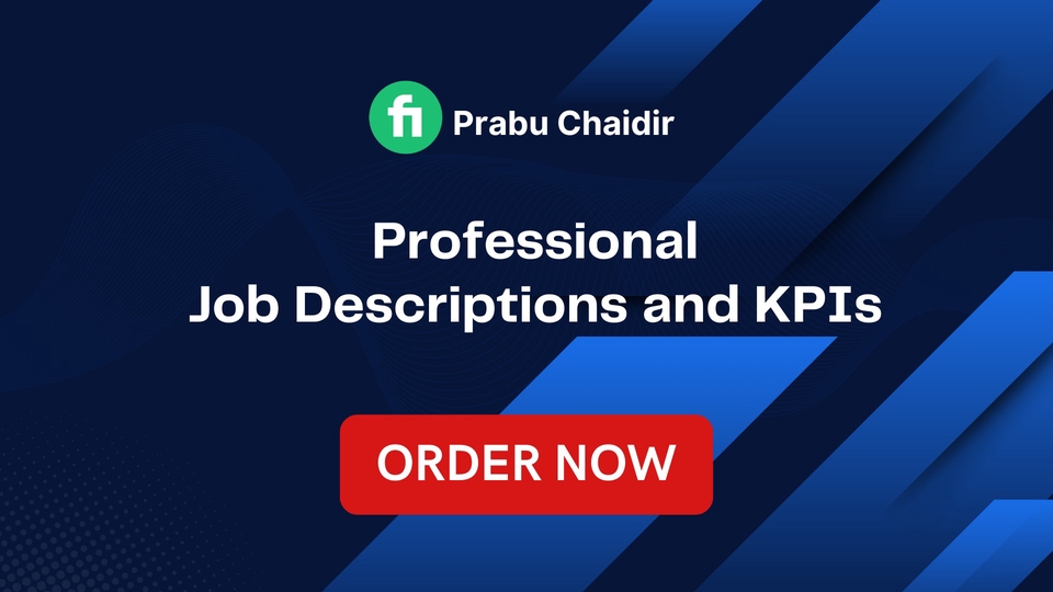 i will provide professional Job Description and KPIs