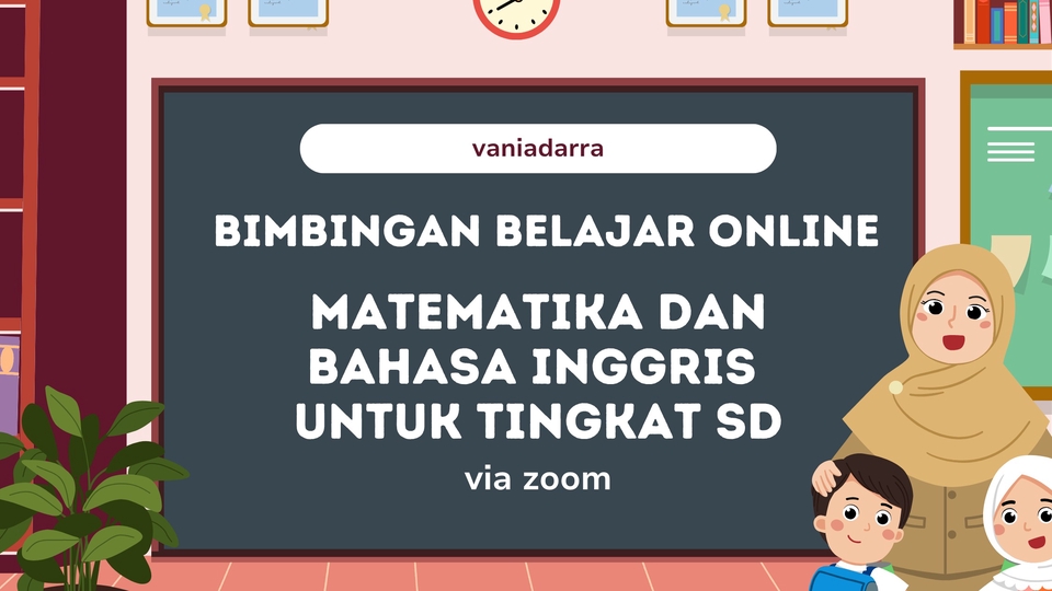 bimbingan belajar online matematika dan bahasa inggris tingkat SD
