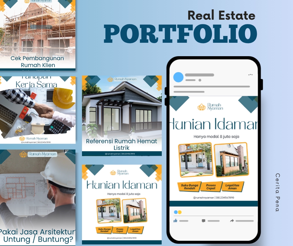 Niche : Real estate
Content pillar : education, portofolio