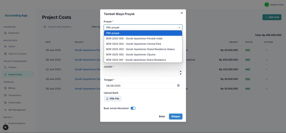 Web Development - Jasa Pembuatan Aplikasi Custom Akuntansi & Manajemen Proyek Konstruksi - 11