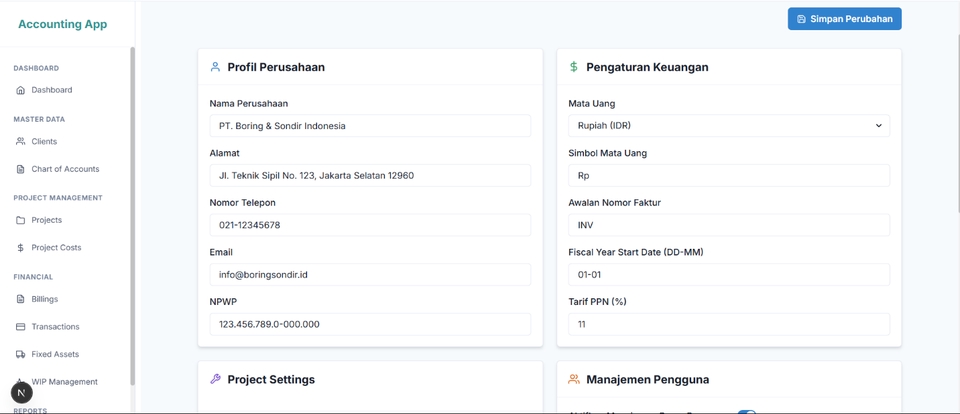 Web Development - Jasa Pembuatan Aplikasi Custom Akuntansi & Manajemen Proyek Konstruksi - 26