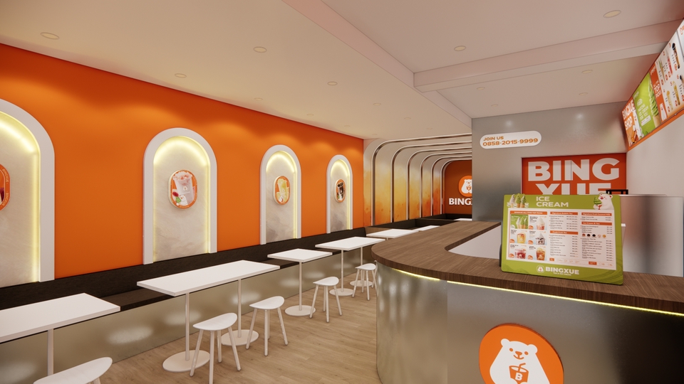 Perspektif 3D - JASA DESIGN INTERIOR RETAIL DAN COMMERCIAL SPACE !! - 3