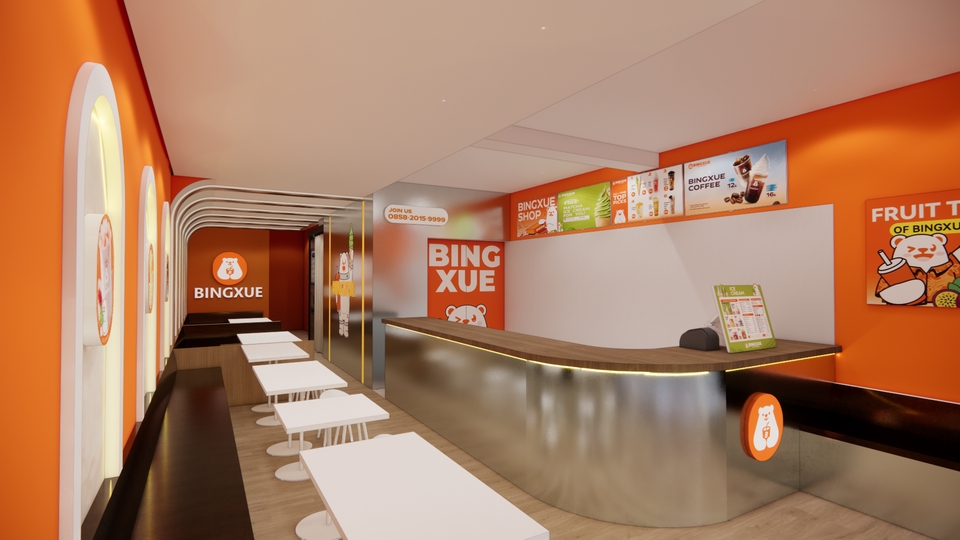 Perspektif 3D - JASA DESIGN INTERIOR RETAIL DAN COMMERCIAL SPACE !! - 2