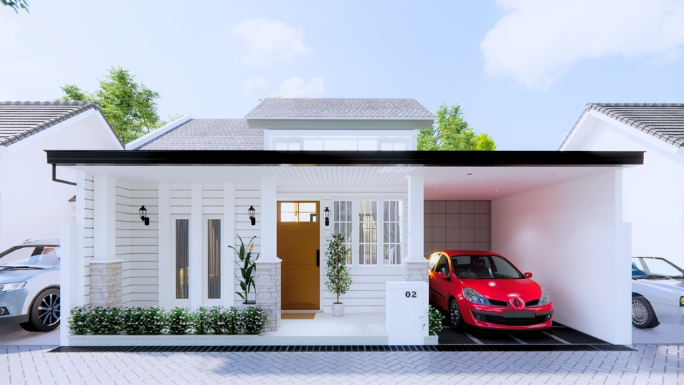 3D Model - JASA 3D MODELING & RENDERING ARSITEKTUR/INTERIOR RAMAH BUDGET - 4