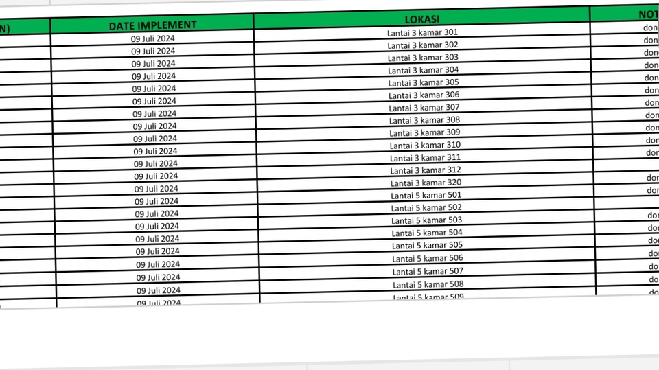 Contoh Entry data