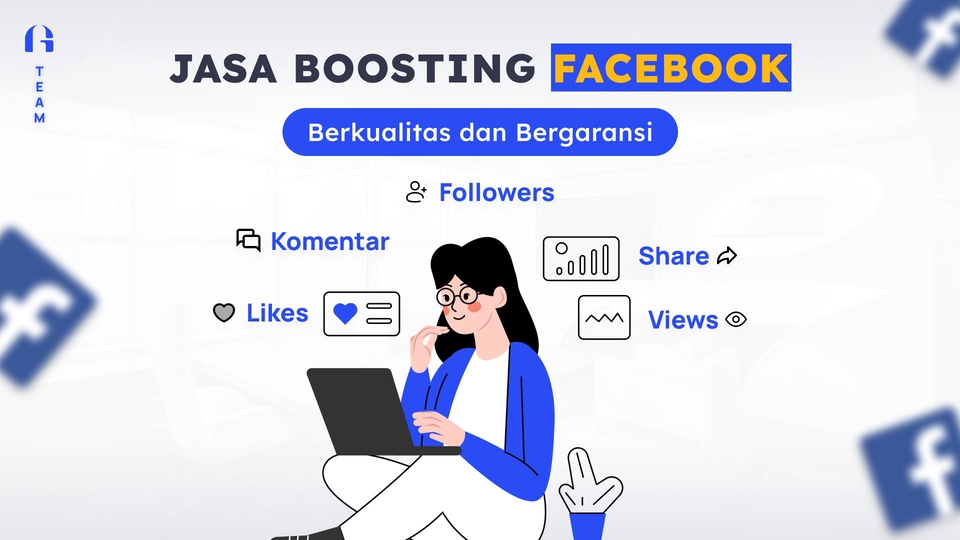 Jasa meningkatkan/boosting followers, komentar, likes, share, views facebook berkualitas & garansi