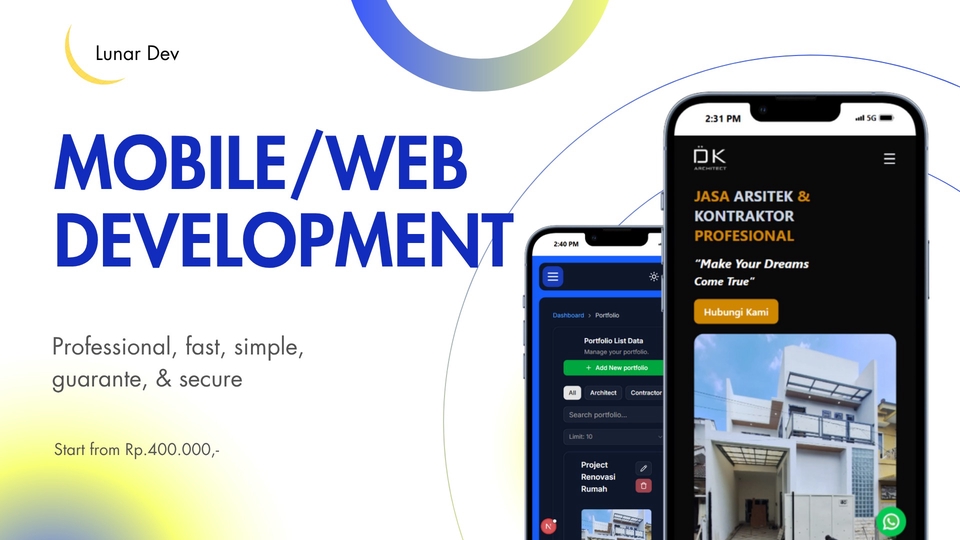 aplikasi web dan android handphone