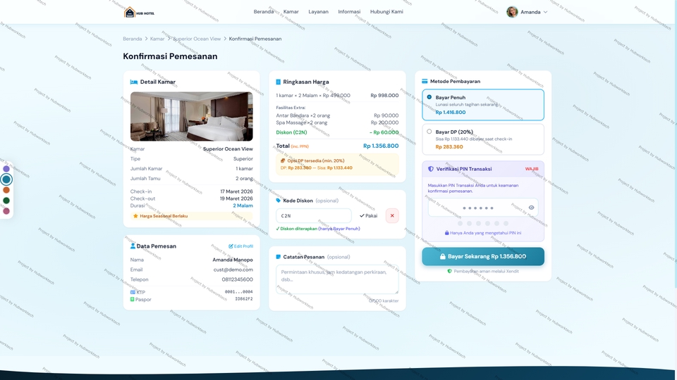 Web Development - Website Sistem Hotel Vila Penginapan plus Aplikasi - 9