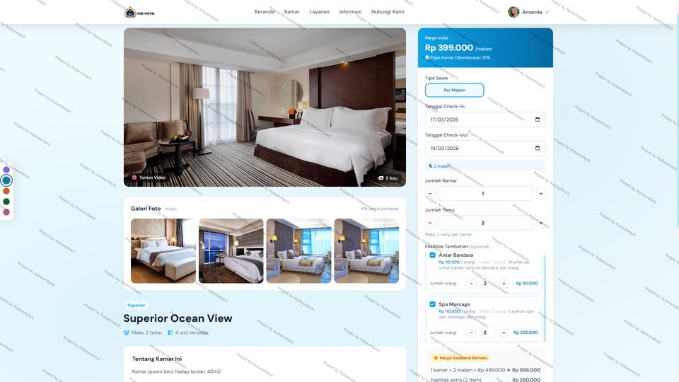 Web Development - Website Sistem Hotel Vila Penginapan plus Aplikasi - 8