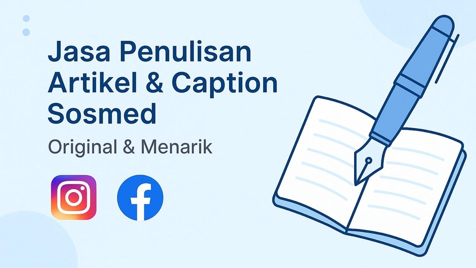 Jasa Content Writer dan Pembuat Artikel Profesional - Penulisan Artikel Blog & Caption Sosial Media – Original dan Menarik!